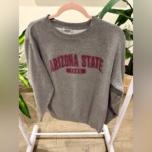 Arizona State Unisex Sweatshirt Medium Gray Graphic Print